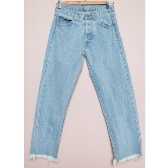 Brandy Melville Denim - Brandy Melville Danny Denim Raw Hem Jeans